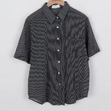 Roll check check shirt  - bl