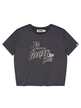ブーケガールグラフィックTシャツ