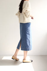 ローザデニムスカート / ROSA DENIM SK / H LINE SKIRT