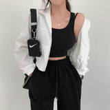 high neck windbreaker