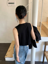 アルダージェニーオールドマネーハザードルックボタンアップベストベスト
