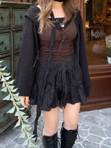 ロマンティックリンクルバンディングスカート / Romantic wrinkle banding skirt