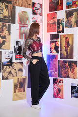 ノーマルメッシュクロップTシャツ / TOP(9286) Normal Mesh Crop Tee