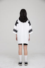 フットボールスタージャージオーバーサイズTシャツ / FOOTBALL STAR JERSEY OVERSIZED T-SHIRT OFF WHITE