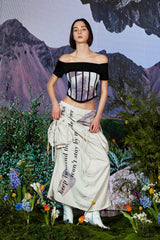 ウィズダムティースローライズラッチドスカート / Wisdom Teeth Low Rise Ruched Skirt BEIGE