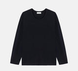 ASCLO Uネックシルケット長袖Tシャツ(4color)