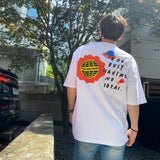 パラグラフハッピーTシャツ / paragraph Smile Happy T-shirt 3color (6562909454454)