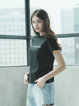 レタリングTシャツ / T1008 LETTERING T-SHIRT_BLACK