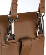 MULTI STRAP MINI SQUARE BAG (BROWN) (6586498744438)