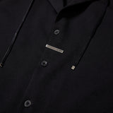 2ウェイナポリカラーストリングシャツジャケット / 2way napoli collar string shirt jacket