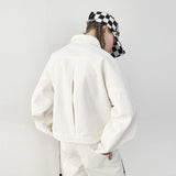プリンテッドラウンドカラージャケット/[RECYCLE COTTON] PRINTED ROUND COLLAR JACKET_WHITE