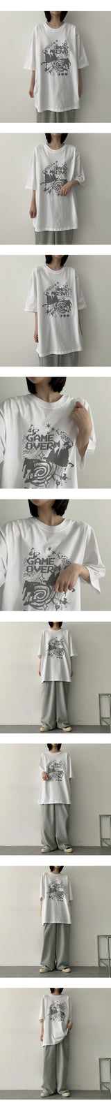 ゲームオーバーTシャツ / Game over t-shirt
