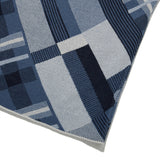 CHECK PATTERN KNIT LONG SKIRT [BLUE]