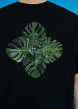 ロゴリーフTシャツ/ブラック