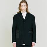 Hidden Leather Blazer (6683708784758)