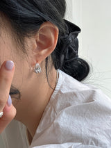 [92.5silver] shell earrings