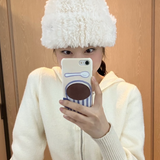 [セット] ドリンクシリーズ：ラテ / ラテフォンケース + スマホグリップ / [SET] Drink series : Latte / Latte phone case + griptok