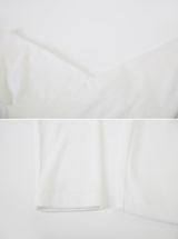 2WAYラップVネックTシャツ (4color)