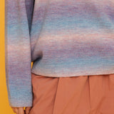 マルチストライプニット / MULTI STRIPE KNIT_CREAM