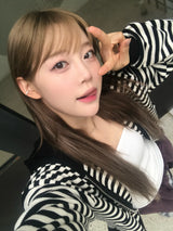 Camila stripe zip up