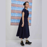 Haleyon dress (navy) (6684225503350)
