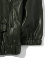 ミニマルライダーソフトレザージャケット/ Minimal Rider soft-Leather Jacket J22 Khaki