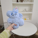 Blue Yeti Teddy bear (6658147385462)