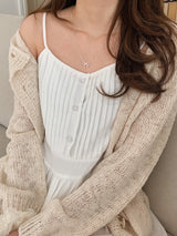 レターリボンネックレス / [925silver] Letter Ribbon Necklace