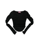PNFメイド モモシャーリングトップ / PNF made MOMO Shirring top