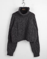 Jirun Twisted Turtleneck Polar Long Sleeve Knit