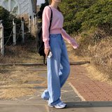 アクアデニムワイドパンツ