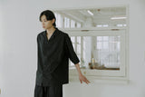 ユニセックスフォールディングシャツ / unisex folding shirts black