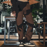 2 TONE PATCHWORK TROUSERS