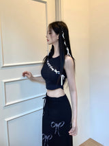 リボンマキシロングスカート/878. Ribbon maxy long sk (2color)
