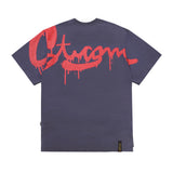 22 DRIP OVERSIZED T-SHIRTS GREY / PURPLE GREY (6699454431350)