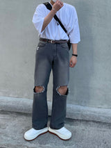 イージーデストロイデニムパンツ