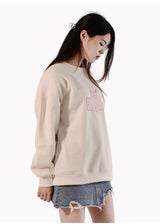 robotjellybear Sweatshirt - ivorypink (6636648530038)