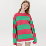 ビッグストライプクルーネックニット / Big stripe crew neck knit