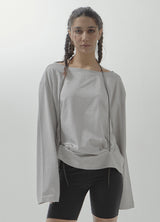 Champs string long sleeve - Light grey