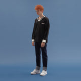 BASIC V NECK  KNIT SWEATER_BLACK (6610795430006)
