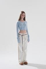 レイクロップドカーディガン / LAY CROPPED CARDIGAN