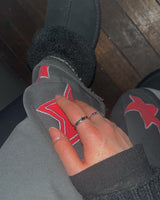Silver star thin ring