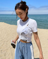 ツイストテンションクロップTシャツ