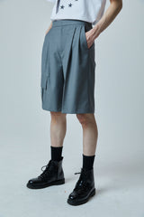 プリーツ バミューダ ショーツ / PLEATED BERMUDA SHORTS