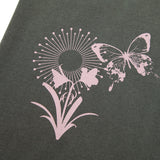 ピグメントフラワーオーバーフィットTシャツ / pigment flower ovre-fit tee (PT0076)