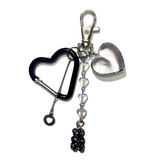 Ink marble bear keychain (2color) (6685432578166)