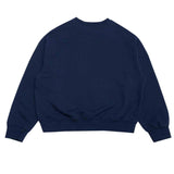 Cheerful logo sweat shirt (navy) (6684424601718)