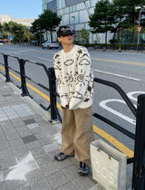 No.0448 sun & cloud mohair KNIT (3color)