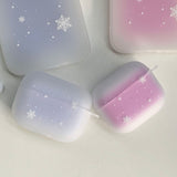 Blue- Snow Square AirPods Case_matt