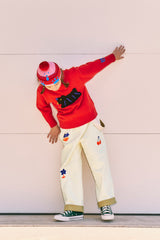 [KIDS] KIRSH X MISAKI KAWAI KIDS FAMILY BASIC KNIT [RED]